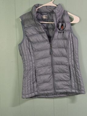 32 Degrees Light Gray Quilted Puffer Vest